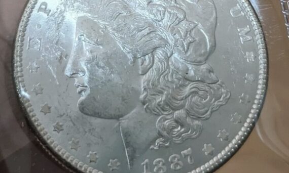 1887 Morgan Silver Dollar with Lady Liberty head sell coins near Lake Forest